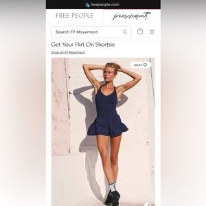 Free People Movement Get Your Flirt On Shortsie Size Small
